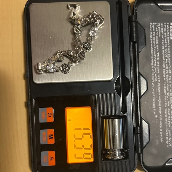 Silver Bracelet with oval Zircons and Marquise - Picture 4 of 4